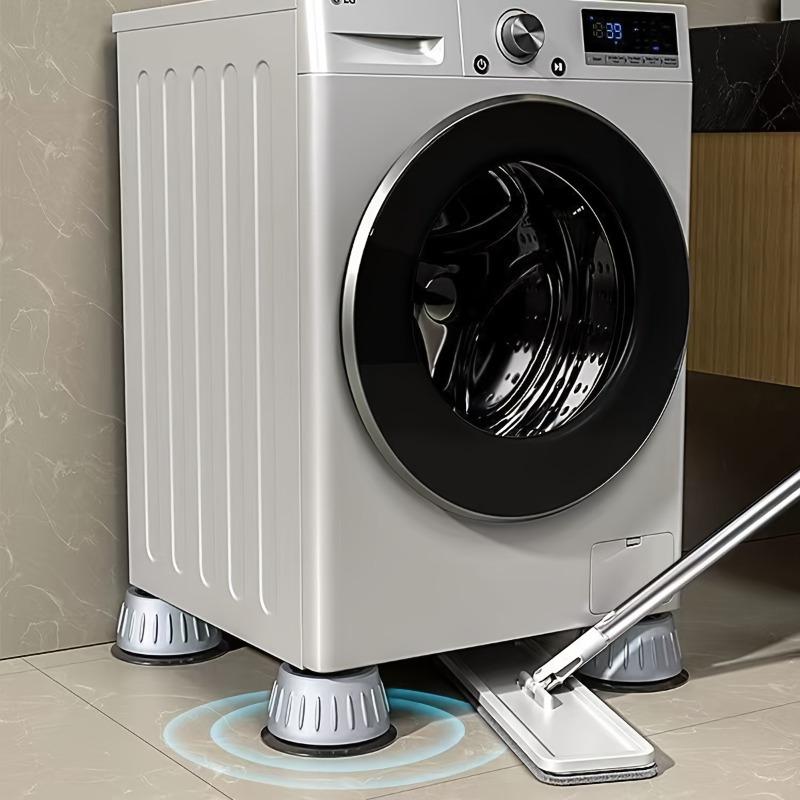 4-Pack Advanced Anti-Vibration Pads for Washing Machine Non-Slip Shock Absorbing, Stability Enhancing Easy To Install, Durable Washer Base Isolators