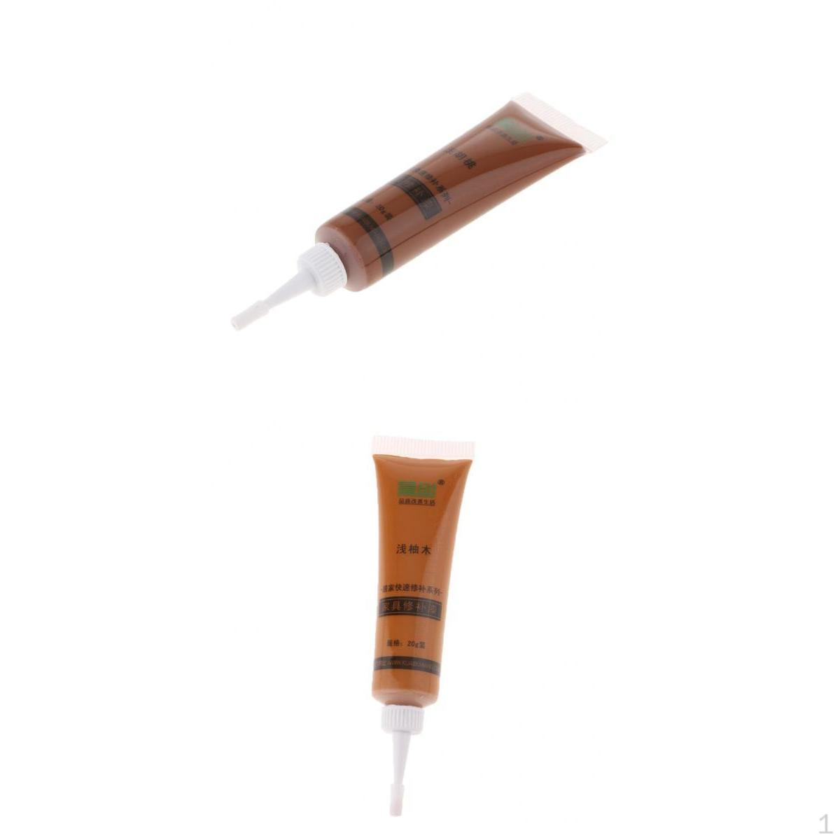 

2 Furniture Wood Floor Scratch Repair Coating Light Teak/Light Walnut