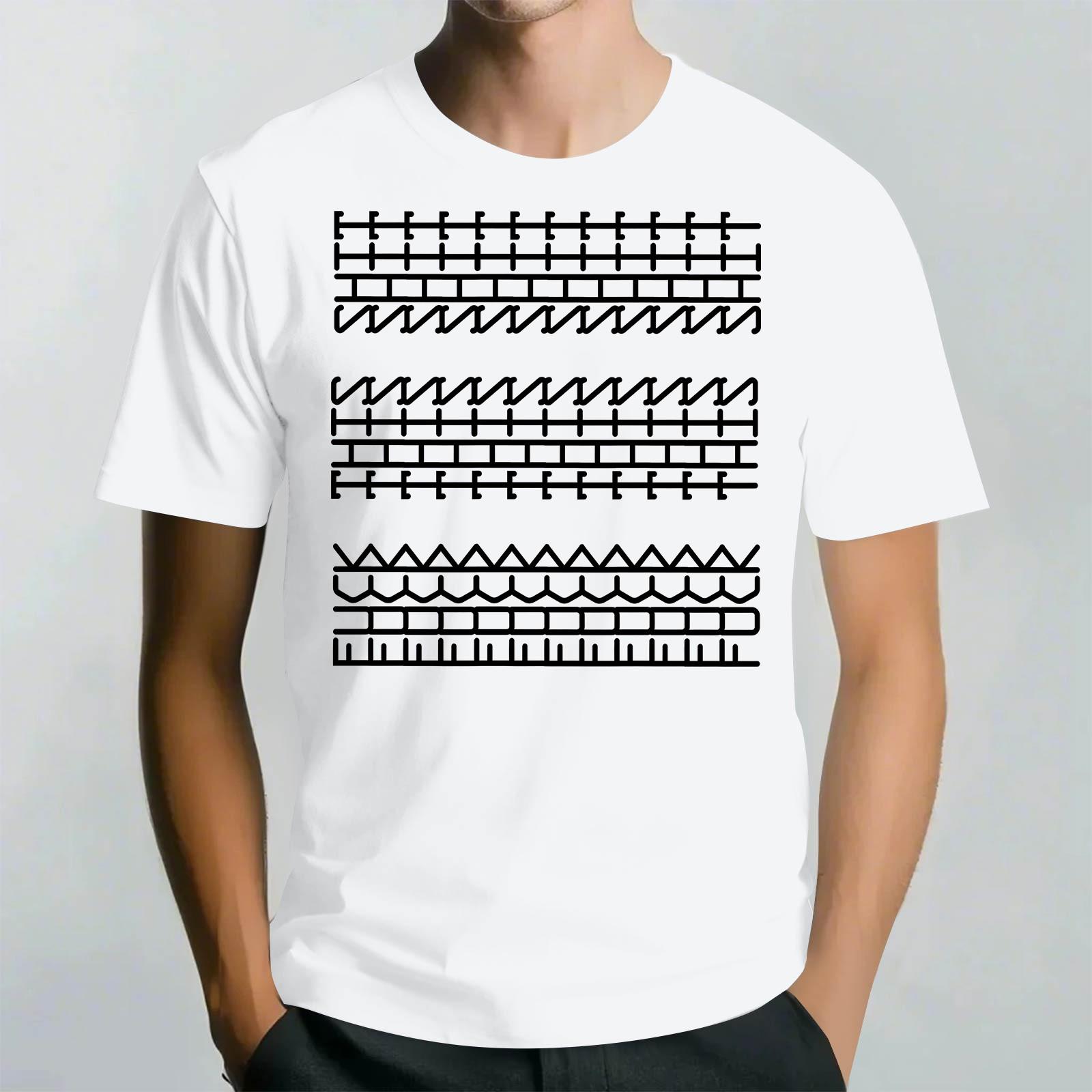 

Мужская повседневная футболка с круглым вырезом и короткими рукавами с принтом M белый