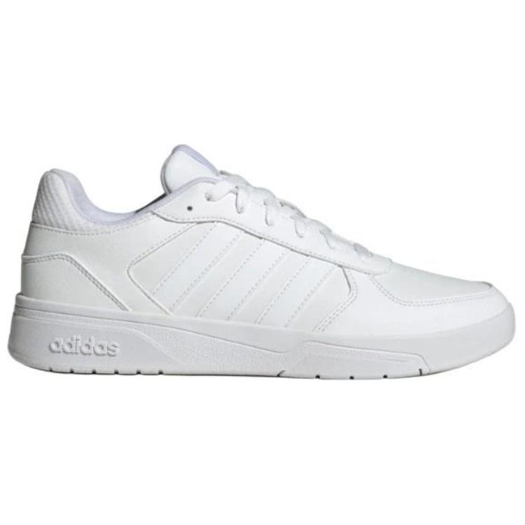 Adidas Courtbeat Comfortable Versatile Non-Slip Durable Low-Top Skate Shoes Men Sneakers White JS3011