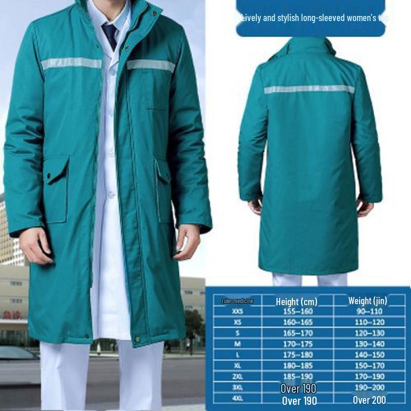 Neuer Winter-Baumwollmantel für Notaufnahmeärzte und -pfleger