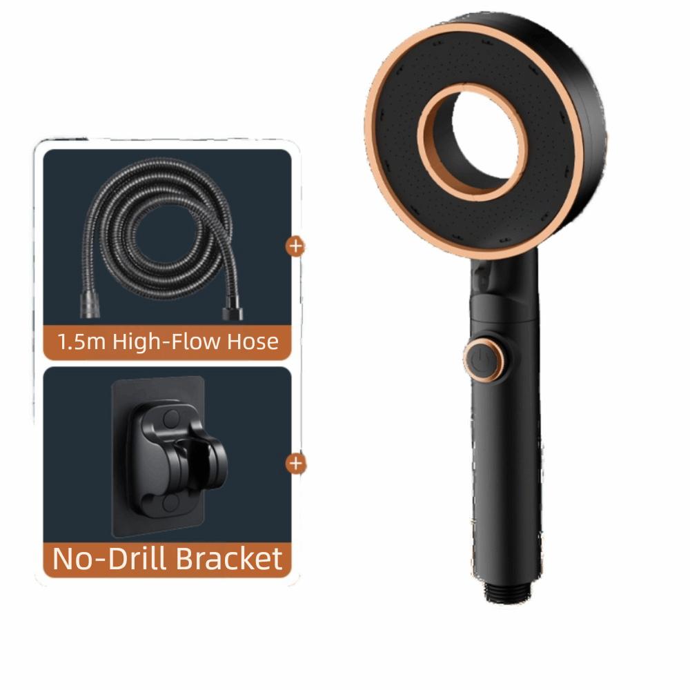 

One-Key Stop 3-Mode Shower Head Adjustable Water-saving Shower Head Bathroom Use