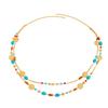 Ingemark Vintage Acrylic Beaded Long Pendant Necklace Women Boho Stacked Sweater Chain Jewelry On the Neck Party New Accessories