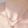 ELLE Jewelry Two-Line Layered Waterdrop Necklace ELBRNN232