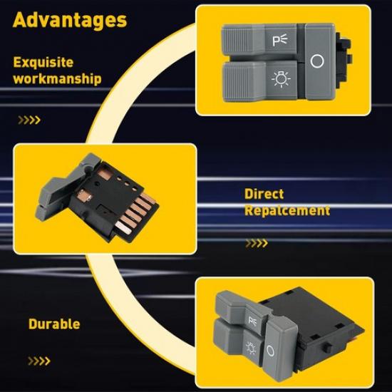 New Headlight Light Switch for 1990-1994 Chevrolet GMC & C1500 C2500 C3500 Truck