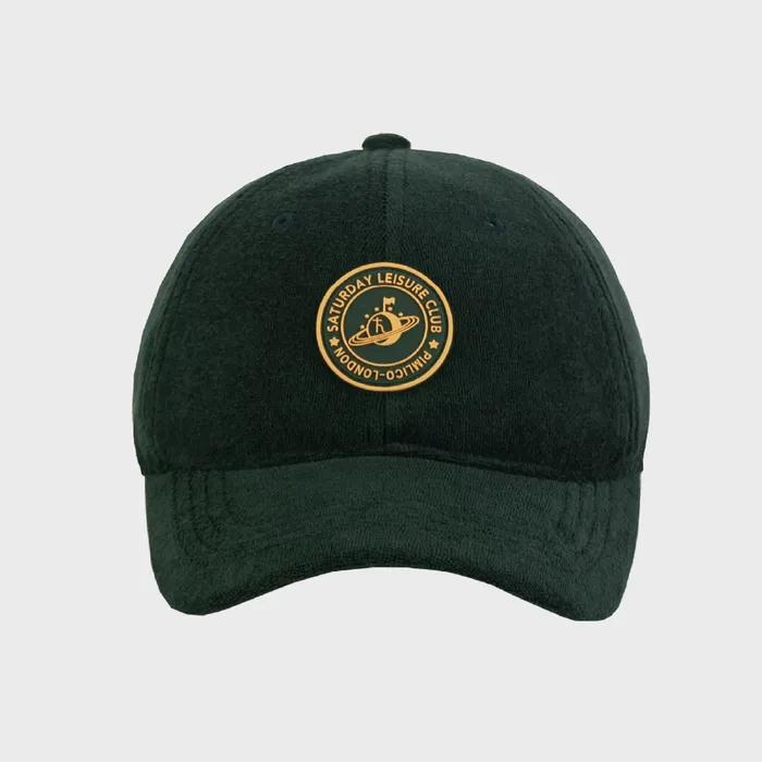 Leisure Terry Ball Cap (Rubber Patch) - British Racing Green