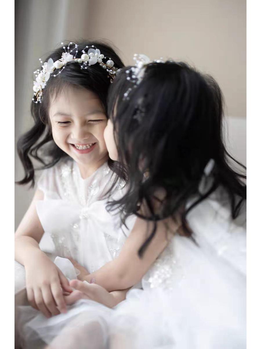 

Повязка для волос с жемчугом Туанмин: Элегантный головной убор для невест, сценических выступлений и родительско-детских ансамблей