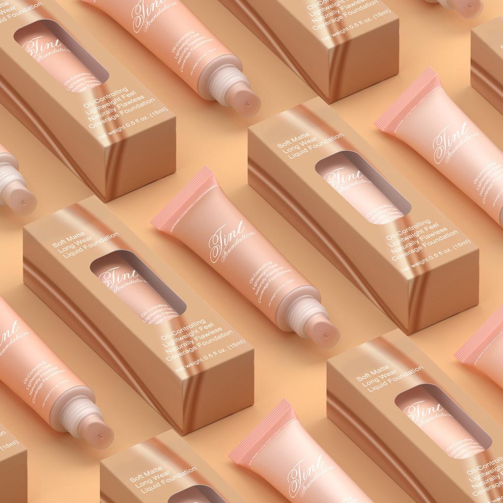 Long-Wearing Lightweight Matte Foundation – 1Pc Liquid Coverage for Day-to-Night Wear, Commute to Party Looks
