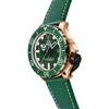 M2Z Diver 200 Sapphire Glass Green Strap Green Dial Automatic Diver's 200-010 200M Men's Watch