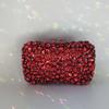 Neue Damen Rote Edelstein Abendtasche Party Dinner Handtasche Luxus Designer Braut Clutch Grüner Kristall Minaudiere Tasche Mädchen Geschenk