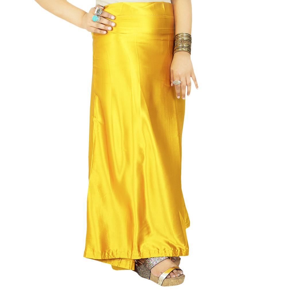 Indischer Satin-Seiden-Petticoat Bollywood Solides Inskirt-Futter für Sari