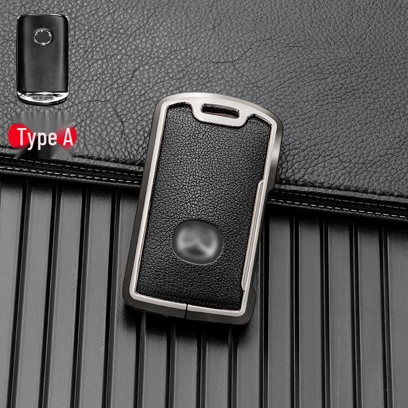 Multi-Color Full-Cover Metal Key Case for 2021+ Mazda CX-30, CX-5, Axela