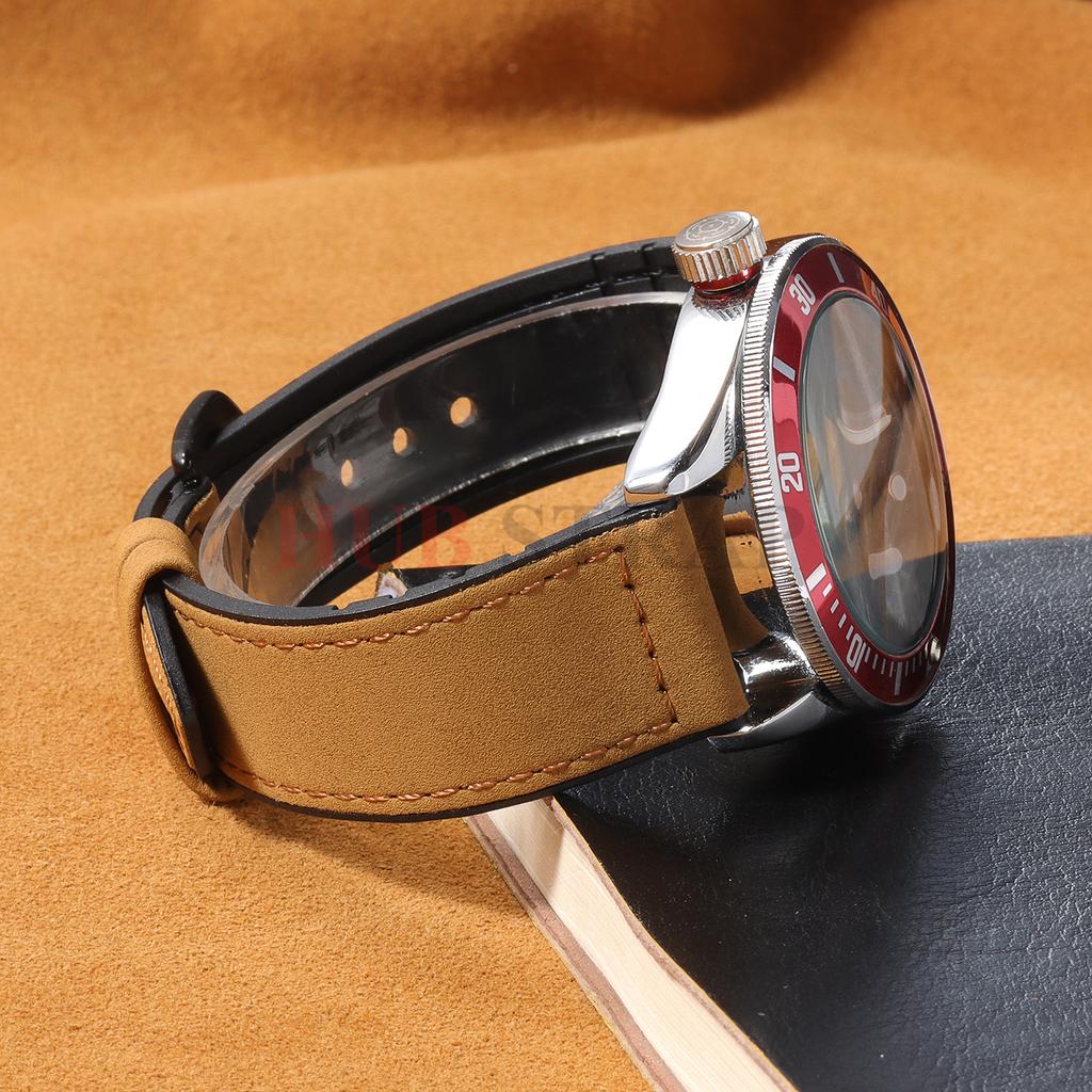 20mm 22mm Leather and Silicone Hybrid Strap for Samsung Galaxy Watch7 6 Classic 47mm 46mm/Galaxy Watch6 40mm 44mm Band Bracelet