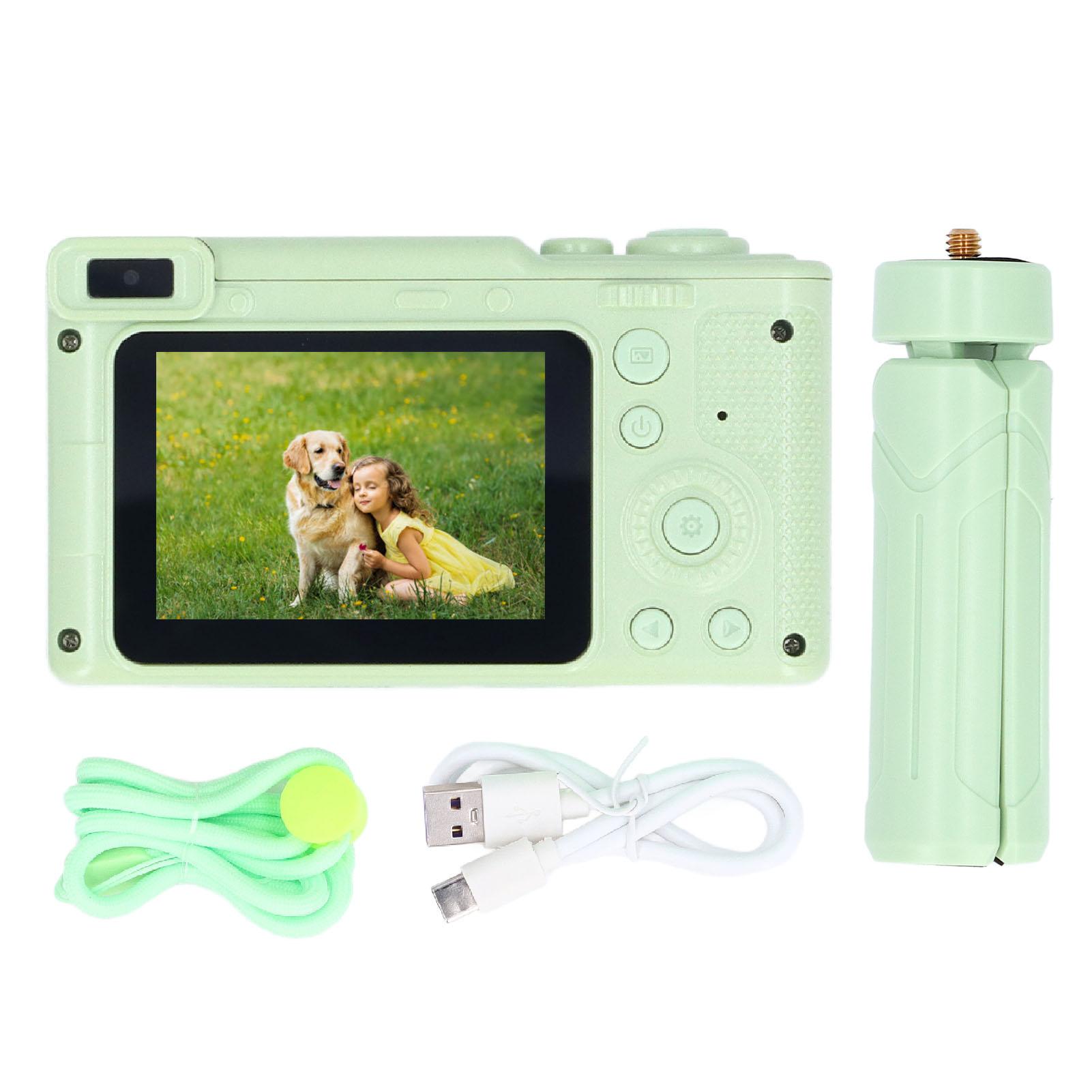 

Цифрова HD камера Vintage 4K 2.4in 1080P 8X Zoom Передня задня подвійна камера для фотозйомки Відеозапис Green