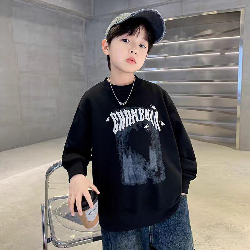 2025 Boys' Autumn Street Style Sweatshirt – Trendy Fashion for Toddlers & Kids