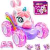 Kids' Unicorn Remote Control Stunt Car with Colorful Lights - Fun & Cute Drift Toy