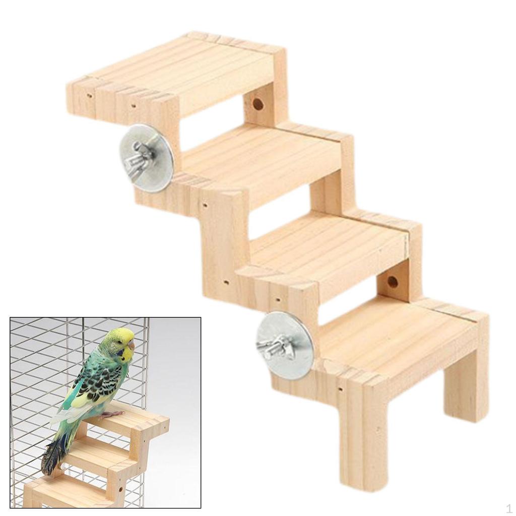 Bird Cage Climbing Ladder Perch Parrot Toy Play for Cockatiels