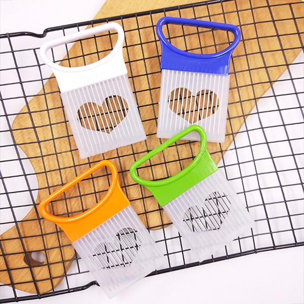 Gadget à fruits en acier inoxydable, porte-oignon pratique en acier inoxydable, outils de cuisine de sécurité pour pommes de terre, trancheur, aide à la coupe 1 pièce