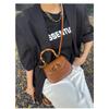 New High-end Messenger Bag Retro Simple Bamboo Bag Leather Fashion Saddle Bag Wide Shoulder Strap Single Shoulder Handbag