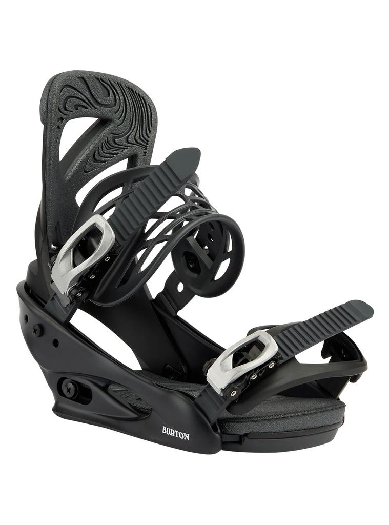 Burton Scribe Snowboard Black ReFlex Women's Bindings, 2022-23 Model, Medium,