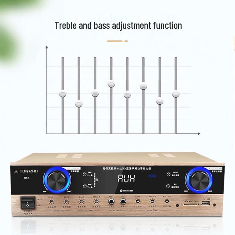 SAST D62 KTV Home/Conference Bluetooth Amplifier