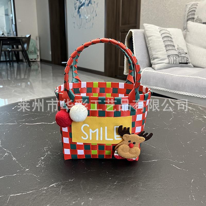 Basket Children's Basket Photo Beach Bag Color Woven Basket Women's Handbag Small Bag
