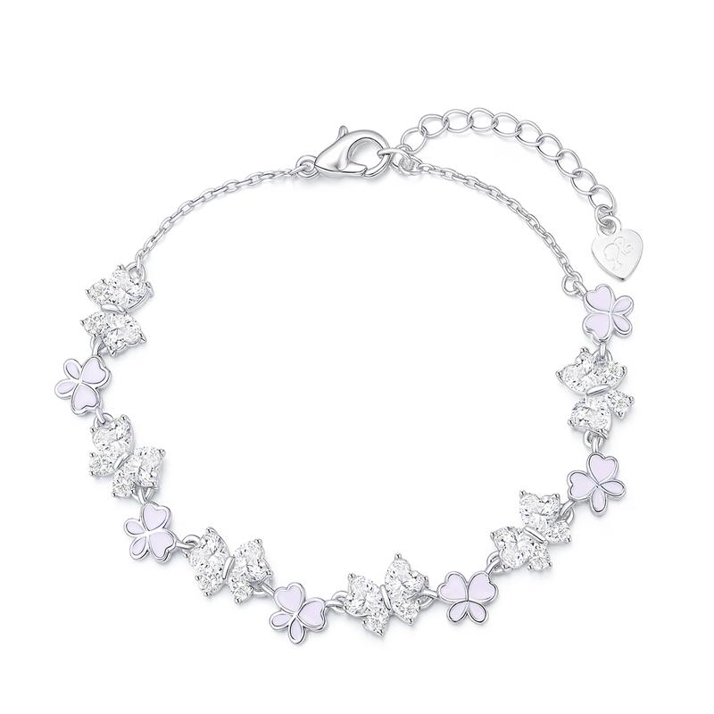 Barbie crystal bracelet [Nine Purple Fire Lucky Butterfly Limited]  Purple Qi Donglai Luminous Butterfly Lucky Wristlet Couple Ba2509011