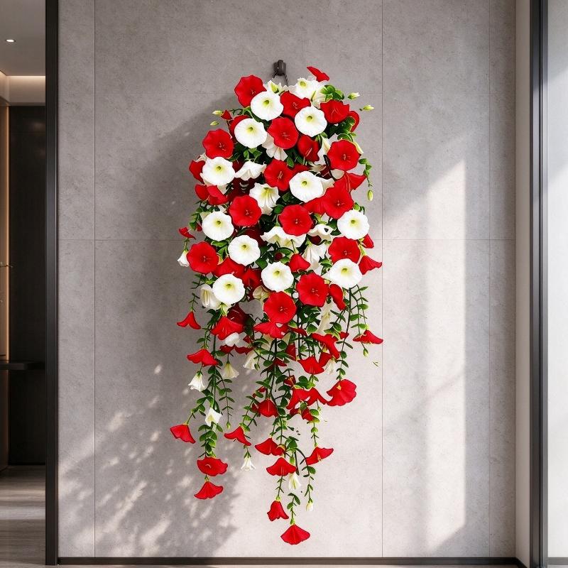 Artificial Plants Flowers Simulated Plants Morning Glory Vines Wedding Party Decoration Hanging Flower Garden Decor Accessories