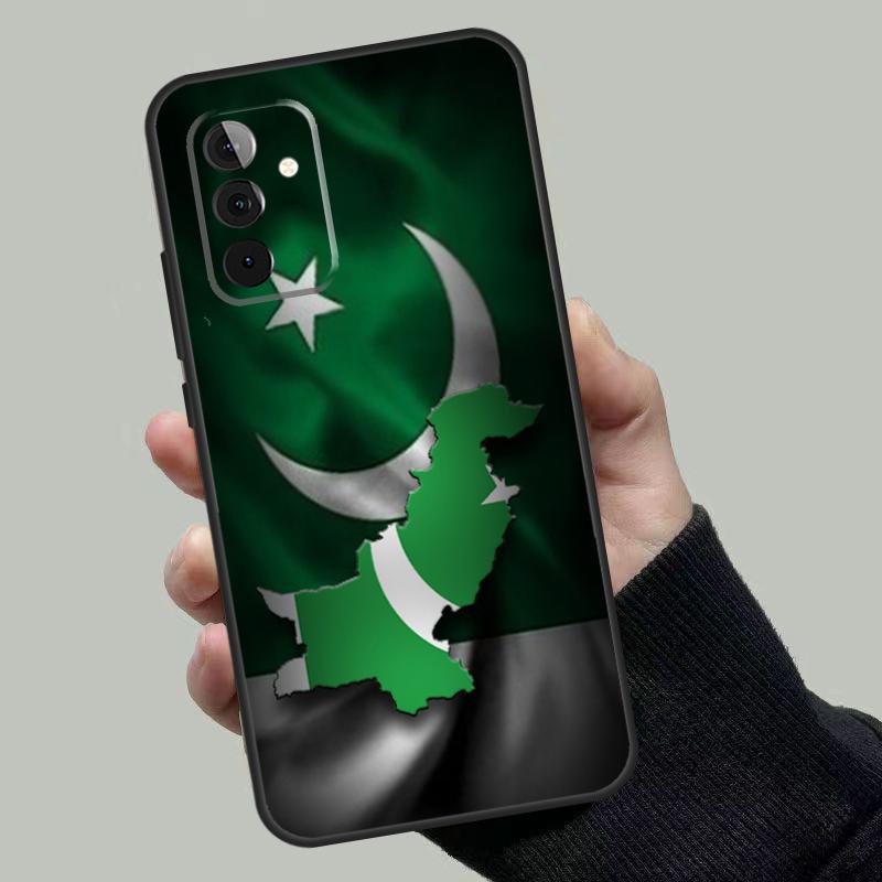 Pakistan Flag Banner Case For Samsung Galaxy A55 A35 A15 A52 A32 A12 A16 A26 A36 A56 A53 A33 A13 A14 A34 A54 A17