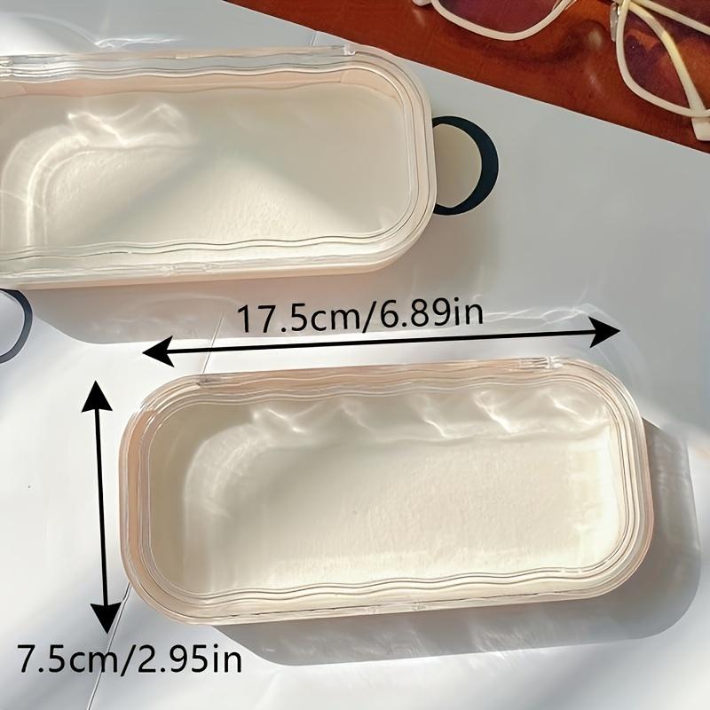 Full Screen Flower High-value Glasses Case, Transparent, Pressure Resistant, Portable, Retro Myopia Glasses Case