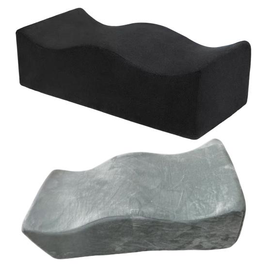 Memory Foam Seat Cushion Curvy Hip Cushion Relieves Tailbone Pressure Ergonomic Back Pain Relief Cushion for Office Chair Car Sciatica Relief