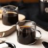 2 Piece 120 ML Glass Coffee Cup Set 2 Flow Guide Port Milk Cup Espresso Cup Set  Living Room