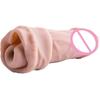 Reusable Penis Sleeve Extender Realistic Penis Condom Silicone Extension Sex Toy for Men Cock Enlarger Condom Sheath Delay
