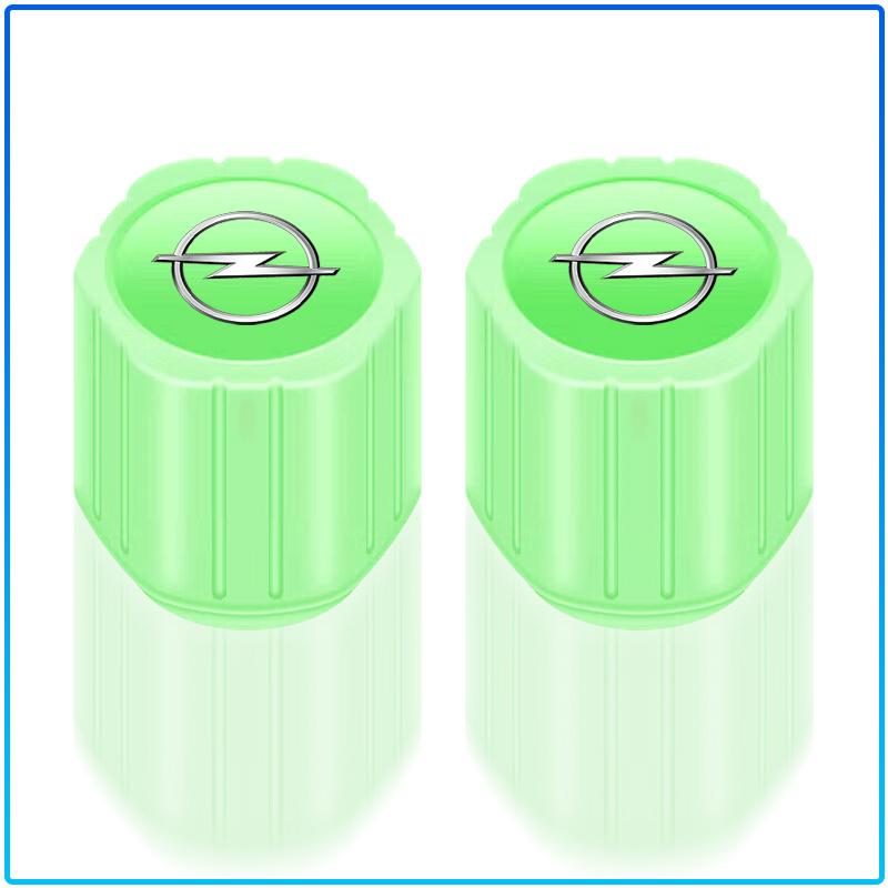 Luminous Car Tire Valve Caps Fluorescent Motorcycle Wheel Tyre For Opel Astra H G J Insignia Mokka Zafira Corsa Vectra B C D