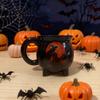 Black Magic Pot Tasse 360ml Keramik Kessel Tasse, Hexentrank Thema Kaffeetasse, Büro Zubehör Gruselige Halloween Trank für Tee, Kaffee, Heiß