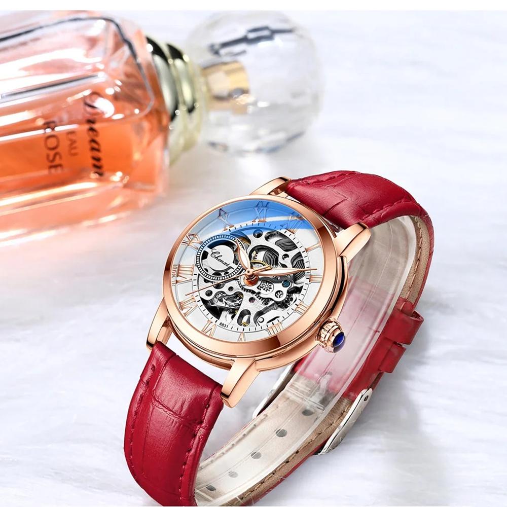 CHENXI Women Automatic Mechanical Watch Top Brand Luxury Stainless Steel Waterproof Wrist Watch
