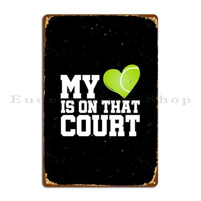 Tennis Player Wall Decor Metal Plaque Poster Cinema Wall Cave Create Printed Wall Mural Tin Sign Poster