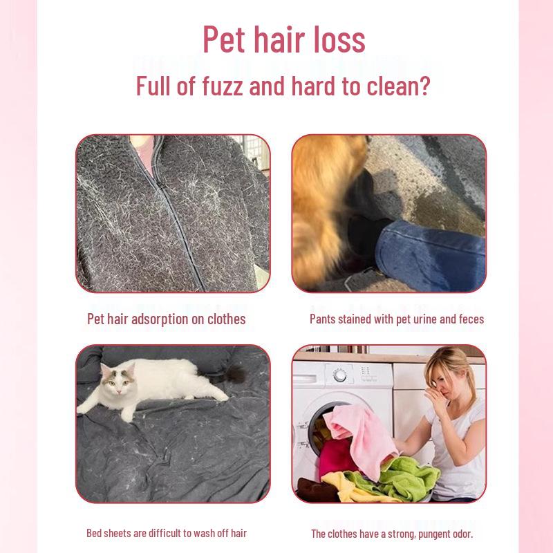 Pet De-shedding Laundry Detergent: Effectively Removes Cat & Dog Hair, Eliminates Odors, and Leaves a Long-Lasting Fragrance