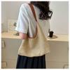 Women's Retro Woven Tote Bag Large Capacity Shoulder Underarm Bag Summer Beach Handbag