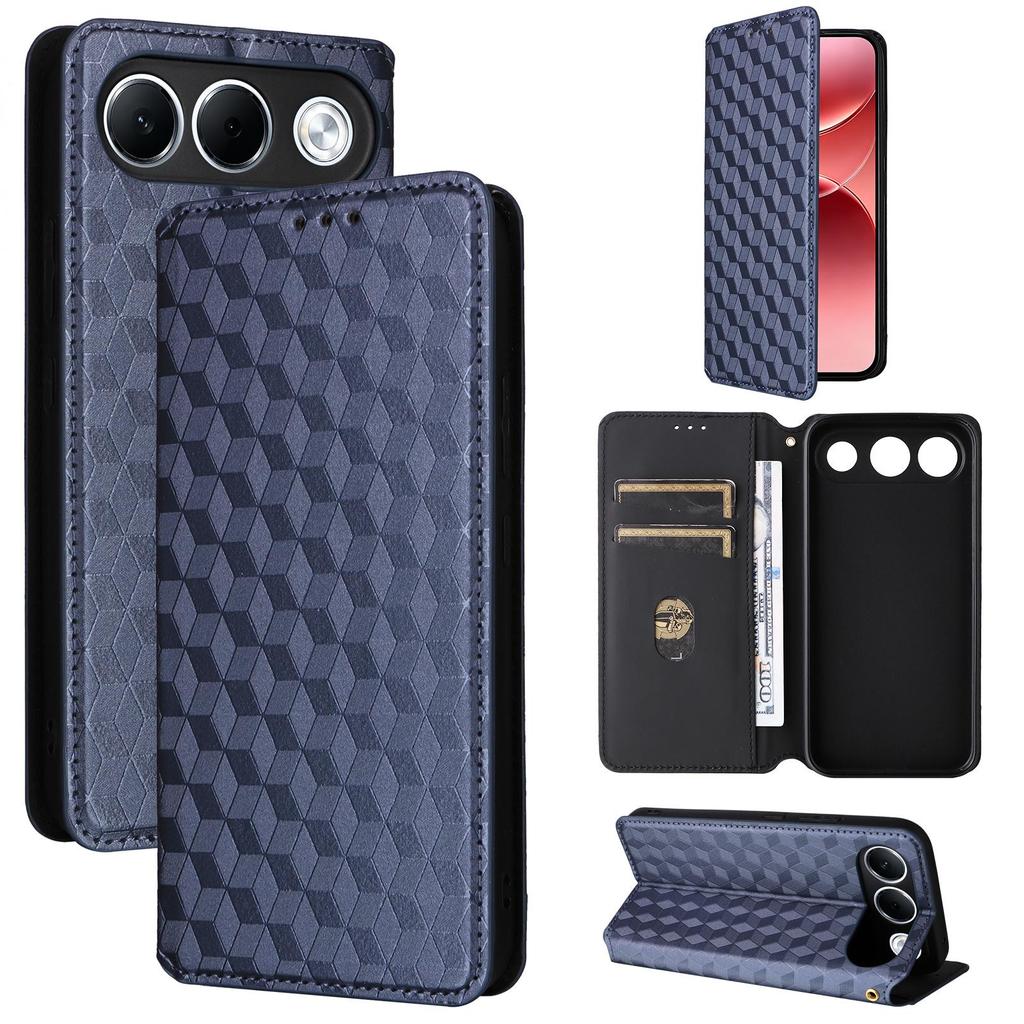 Housse à rabat compatible pour OPPO A7 Pro en cuir PU Protection intégrale avec [Blocage RFID]