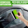 Car Window Cleaner Clearview Shield Automotive Oil Film Cleaning Brush, Glass Oil Film Remover, Glass Cleaning Board for Instant Clarity