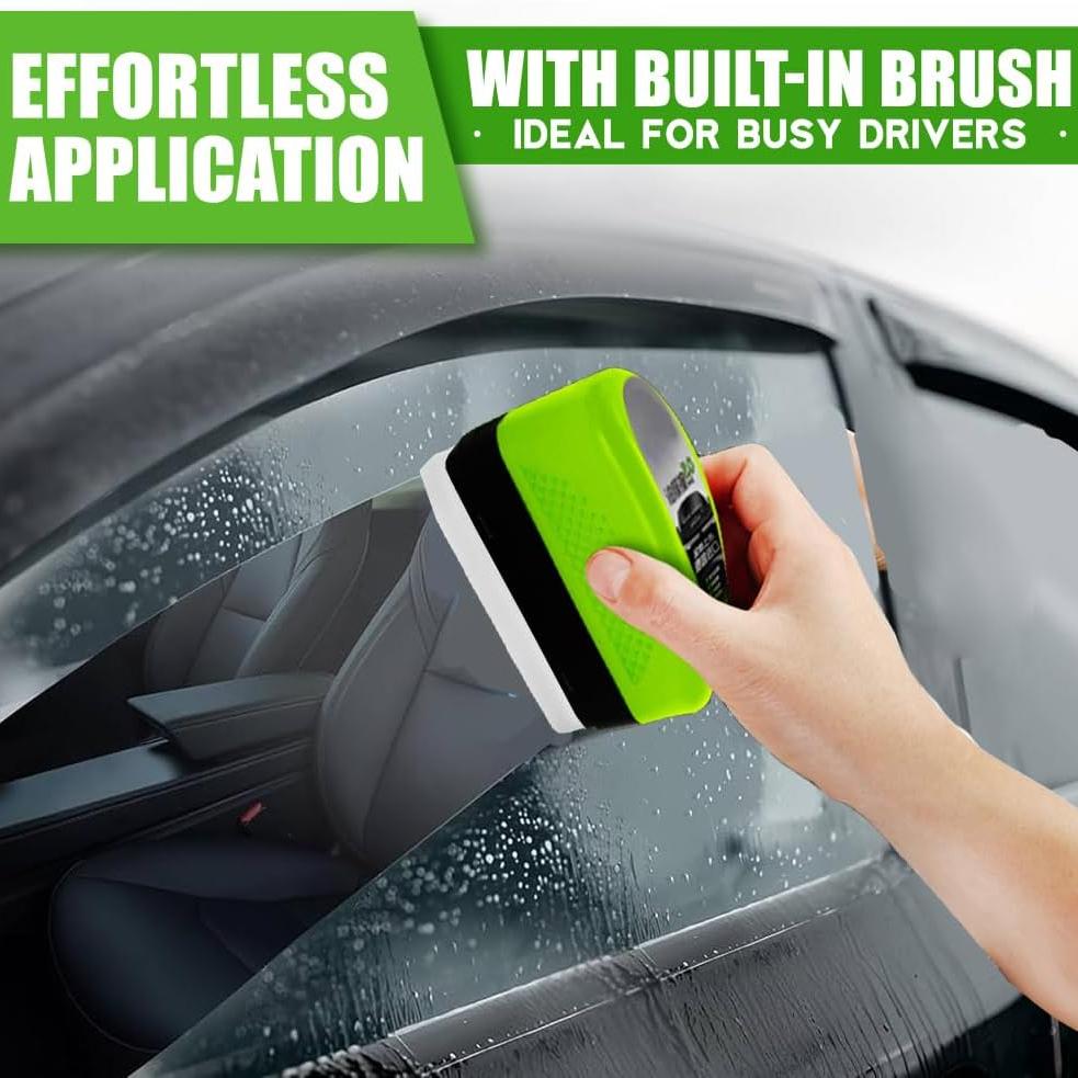 Car Window Cleaner Clearview Shield Automotive Oil Film Cleaning Brush, Glass Oil Film Remover, Glass Cleaning Board for Instant Clarity