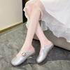 Fashion 2025 New Female Shoes Slippers Soft Luxury Slides Cover Toe Comfort Designer Flat Fashion Flat Shoes Female Slippers Soft Shoes