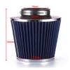 76mm 3inches Car Refitted Winter Mushroom Head Air Filter Intake Pipe Filter High Flow High Cold Air Filter Aluminum Pipe Kit