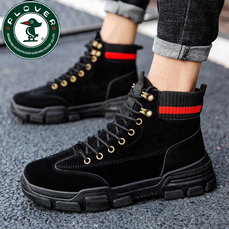 Buy PLOVERWoodpecker Men's Work Shoes HighTop Casual Shoes Breathable