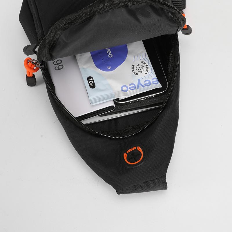 Pánská jednoduchá vodotěsná náprsní taška Studentská velkokapacitní crossbody taška Outdoorové sporty Cyklistika Běh Taška pod paži Ledvinka Cestovní taška přes rameno