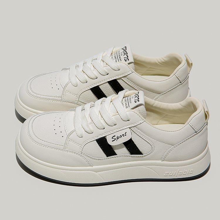 Dexun little white shoes women 2025 spring and autumn new versatile Internet celebrities order surge leisure sports board shoes students little white 