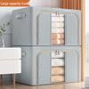 Large Capacity Oxford Cloth Storage Box with Steel Frame for Clothes and Quilts
