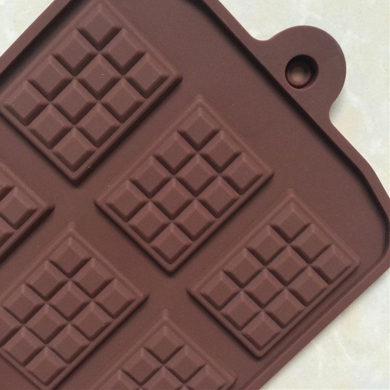 2PCS 12 Even Chocolate Mold Silicone Mold Fondant Molds DIY Candy Bar Mould Cake Decoration Tools