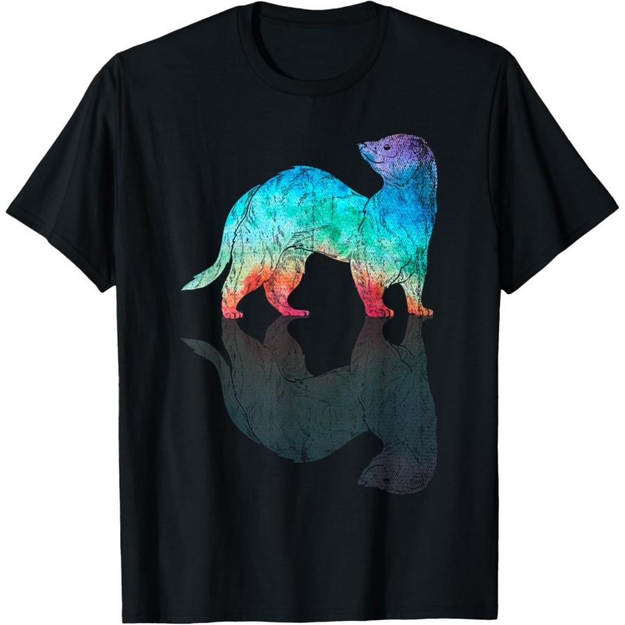 

Colorful Pet Owner Animal Lover Rodent Ferret T-Shirt XXXXXL чёрный